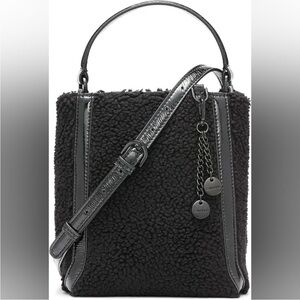CALVIN KLEIN Astatine Sherpa Bucket Crossbody Bag